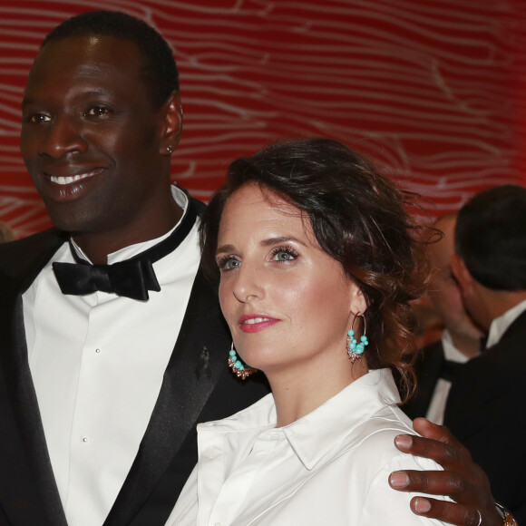 Omar Sy et sa femme Hélène - 68e gala de la croix rouge Monégasque dans la salle des Etoiles du Sporting Monte-Carlo à Monaco, le 23 juillet 2016. © Claudia Albuquerque/Bestimage