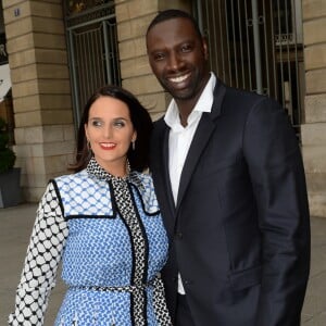 Omar Sy (ambassadeur de la marque) et sa femme Hélène - Inauguration de la boutique Audemars Piguet, 15 rue Royale, et présentation de la nouvelle collection Royal Oak Yellow Gold, à Paris, le 26 mai 2016. © Rachid Bellak/Bestimage