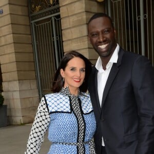 Omar Sy (ambassadeur de la marque) et sa femme Hélène - Inauguration de la boutique Audemars Piguet, 15 rue Royale, et présentation de la nouvelle collection Royal Oak Yellow Gold, à Paris, le 26 mai 2016. © Rachid Bellak/Bestimage