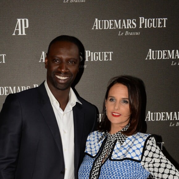 Omar Sy (ambassadeur de la marque) et sa femme Hélène - Inauguration de la boutique Audemars Piguet, 15 rue Royale, et présentation de la nouvelle collection Royal Oak Yellow Gold, à Paris, le 26 mai 2016. © Rachid Bellak/Bestimage