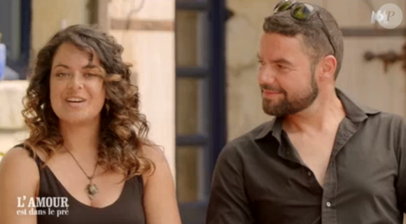 Laetitia et Raoul lors du bilan de "L'amour est dans le pré 2018" sur M6 lundi 26 novembre 2018.