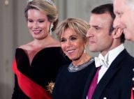 Brigitte Macron : Chic et scintillante au côté de la reine Mathilde de Belgique