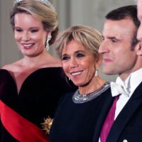 Brigitte Macron : Chic et scintillante au côté de la reine Mathilde de Belgique
