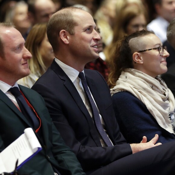 Le prince William, duc de Cambridge, lors de la conférence "This Can Happen" à Londres. Le 20 novembre 2018
