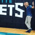 Tony Parker pose devant les couleurs de sa nouvelle équipe, les Hornets de Charlotte, sur Instagram, le 13 juillet 2018.