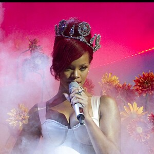 Rihanna, live, aux MTV Europe Music Awards à Madrid, le 7 novembre 2010.