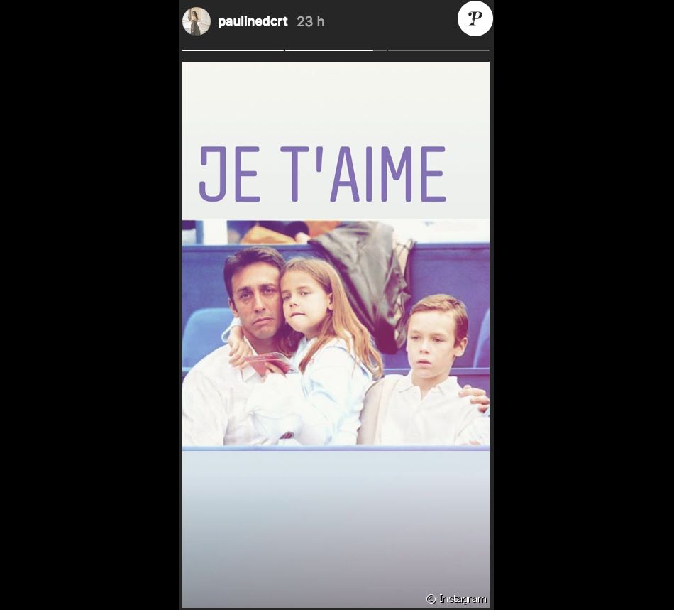 Image De La Story Instagram De Pauline Ducruet Pour L Anniversaire De Son Pere Daniel Ducruet Le 27 Novembre 18 Avec Louis Lors Du Tournoi De Tennis De Mone Purepeople