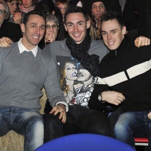 Daniel Ducruet et ses fils Michaël et Louis au festival de cirque New Generation lancé par Pauline Ducruet, le 2 février 2013 à Monaco.