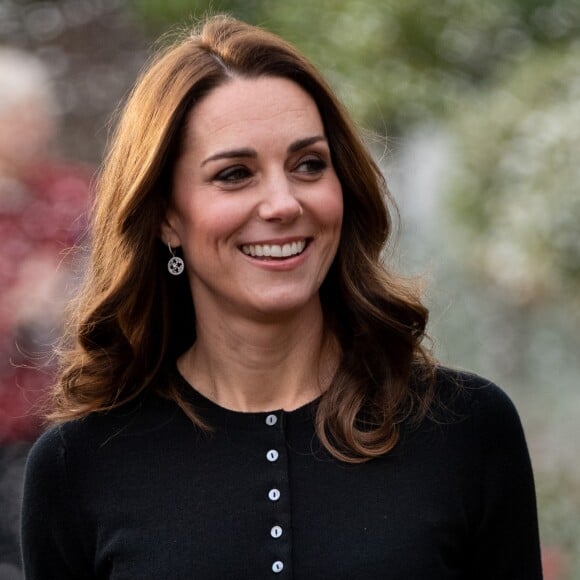 Le prince William, duc de Cambridge, et Catherine Kate Middleton, duchesse de Cambridge, arrivent à une fête de Noël pour le personnel de la RAF (Royal Air Force) Coningsby et Marham à Londres le 4 décembre 2018.