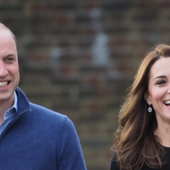 Le prince William, duc de Cambridge, et Catherine Kate Middleton, duchesse de Cambridge, arrivent à une fête de Noël pour le personnel de la RAF (Royal Air Force) Coningsby et Marham à Londres le 4 décembre 2018.