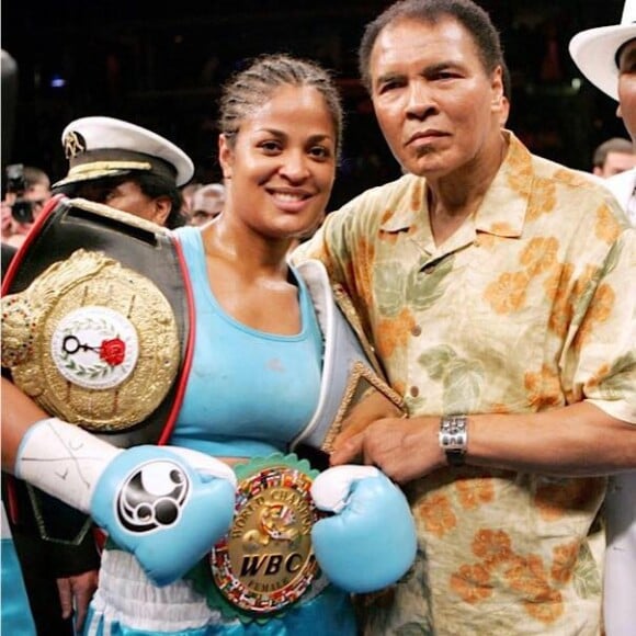 Laila Ali et son père Mohamed Ali