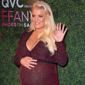 Jessica Simpson enceinte - Les célébrités au 25ème gala annuel FFANY Shoes on Sale au Ziegfeld Ballroom à New York, le 11 octobre 2018