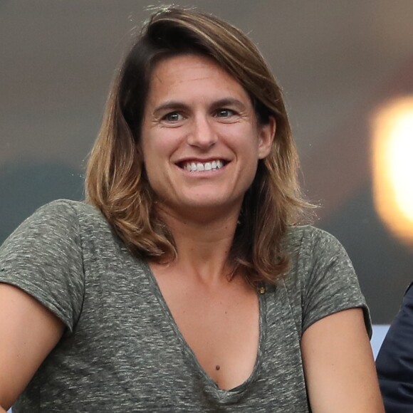 Amélie Mauresmo lors du match du quart de finale de l'UEFA Euro 2016 France-Islande au Stade de France à Saint-Denis, France le 3 juillet 2016. © Cyril Moreau/Bestimage