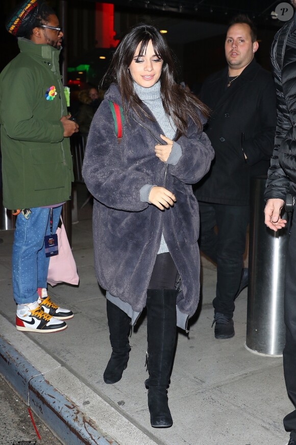 Camila Cabello - Les célébrités quittent la soirée Z100's Jingleball à New York le 7 décembre 2018.