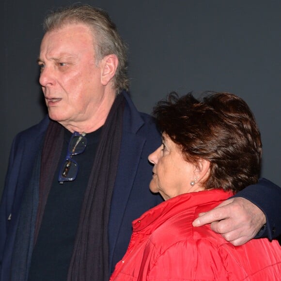 Herbert Léonard et sa femme Cléo (Chantal Rousselot) - Avant-première du film "Les dents, pipi et au lit" au cinéma UGC Ciné Cité Les Halles à Paris, France, le 27 mars 2018. © Veeren/Bestimage