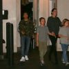Exclusif - Angelina Jolie est allée diner avec ses enfants Shiloh, Vivienne et pax au restaurant Umeda sur Melrose à Los Angeles, le 20 octobre 2018