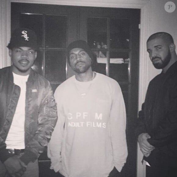 Chance The Rapper, Kanye West et Drake.