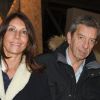 Exclusif - Michel Cymes et sa femme Nathalie - Dîner à la fondation Cartier au profit de La Chaîne de l'Espoir à Paris, le 14 décembre 2018. © Coadic Guirec/Bestimage