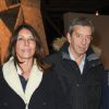 Exclusif - Michel Cymes et sa femme Nathalie - Dîner à la fondation Cartier au profit de La Chaîne de l'Espoir à Paris, le 14 décembre 2018. © Coadic Guirec/Bestimage