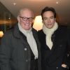 Exclusif - Pascal Desprez et Anthony Delon - Dîner à la fondation Cartier au profit de La Chaîne de l'Espoir à Paris, le 14 décembre 2018. © Coadic Guirec/Bestimage