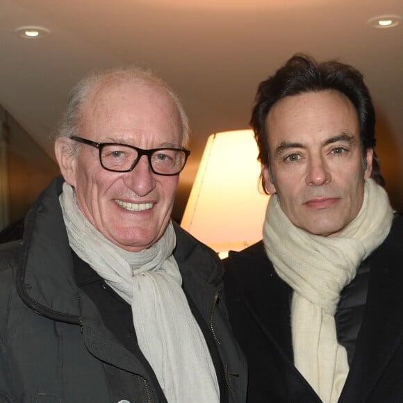 Exclusif - Pascal Desprez et Anthony Delon - Dîner à la fondation Cartier au profit de La Chaîne de l'Espoir à Paris, le 14 décembre 2018. © Coadic Guirec/Bestimage