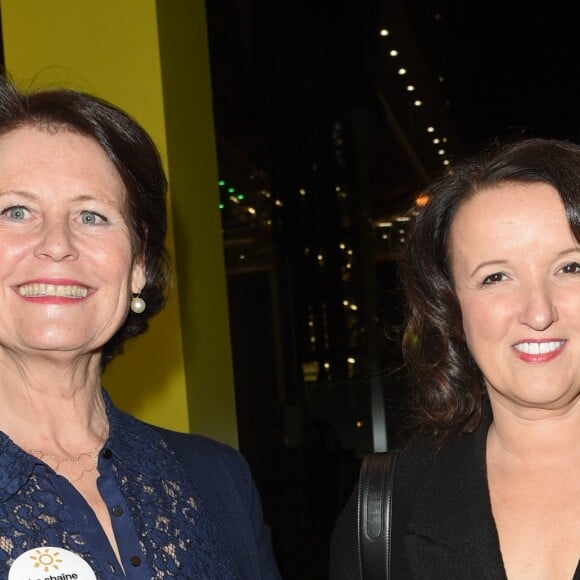 Exclusif - Anne Roumanoff - Dîner à la fondation Cartier au profit de La Chaîne de l'Espoir à Paris, le 14 décembre 2018. © Coadic Guirec/Bestimage