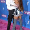 Ariana Grande et son fiancé Pete Davidson - Les célébrités arrivent aux 2018 MTV Video Music Awards à New York, le 20 août 2018 2018