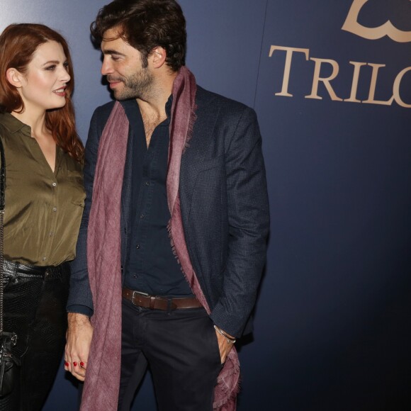 Elodie Frégé et son compagnon Gian Marco Tavani - Soirée de lancement de la marque Trilobe Watches au musée des Arts et Métiers à Paris, France, le 17 décembre 2018.