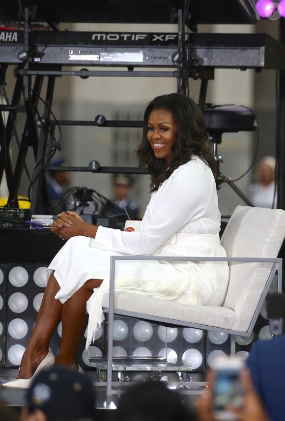 Michelle Obama au Today show à l'occasion de la journée internationale de la fille à New York. Le 11 octobre 2018