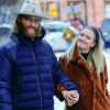 Exclusif - Wyatt Russell et sa compagne Meredith Hagner font du shopping à Aspen dans le Colorado. Le 24 décembre 2018