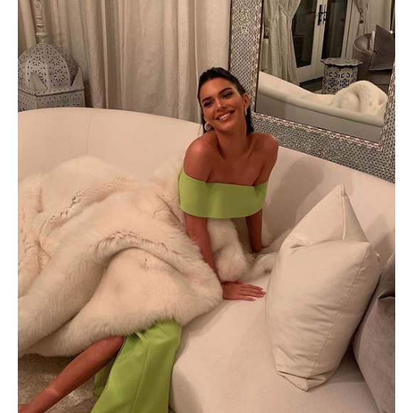 Kendall Jenner lors de la fête de Noël familale des Kardashian à Los Angeles le 24 décembre 2018