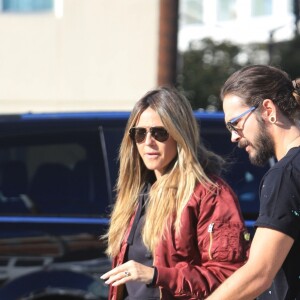 Heidi Klum fait un balade avec son fiancé Tom Kaulitz et trois de ses enfants à Santa Monica le 29 décembre 2018.