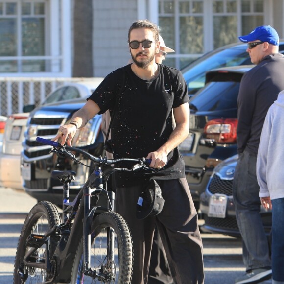 Heidi Klum fait un balade avec son fiancé Tom Kaulitz et trois de ses enfants à Santa Monica le 29 décembre 2018.