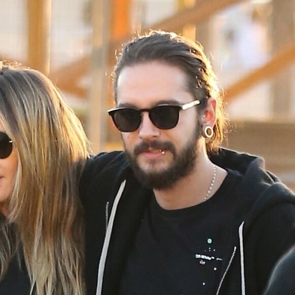 Heidi Klum fait un balade avec son fiancé Tom Kaulitz et trois de ses enfants à Santa Monica le 29 décembre 2018.