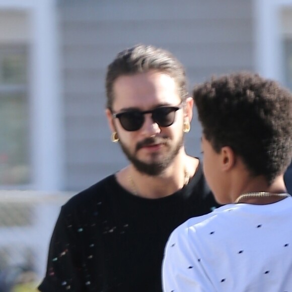 Heidi Klum fait un balade avec son fiancé Tom Kaulitz et trois de ses enfants à Santa Monica le 29 décembre 2018.
