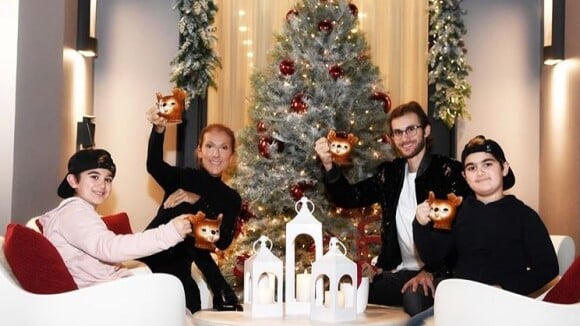 Céline Dion : Craquante photo de famille pour le Nouvel An