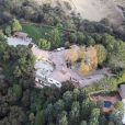  Vue aérienne de la maison de Ben Affleck et Jennifer Garner, à Los Angeles. 
  