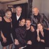 Christina Milian pose avec ses parents ainsi que ceux de son chéri M. Pokora, à Los Angeles, le 31 décembre 2018