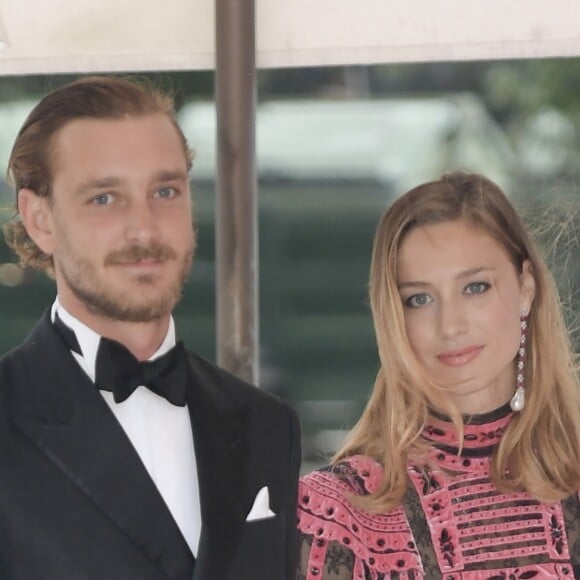 Beatrice Borromeo et Pierre Casiraghi à la soirée "Franca Sozzani Award" lors du 74e Festival International du Film de Venise (Mostra) le 1er septembre 2017.