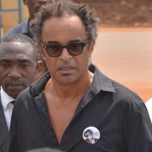 Exclusif - Yannick Noah - Obsèques de Zacharie Noah à Yaoundé au Cameroun le 17 janvier 2017.