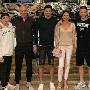 Zidane en famille pour fêter Noël à Dubaï. Instagram, le 25 décembre 2018.