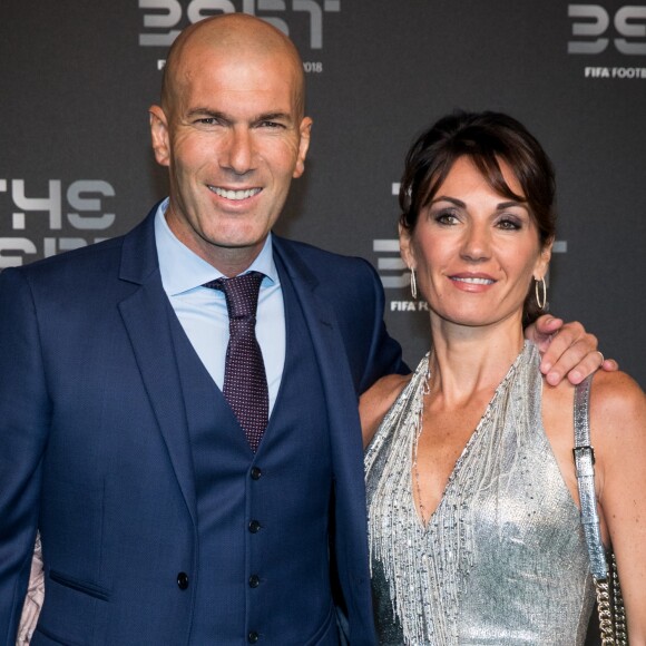 Zinedine Zidane et sa femme Véronique - Les célébrités arrivent à la cérémonie des Trophées Fifa 2018 au Royal Festival Hall à Londres, Royaume Uni, le 25 septembre 2018. © Cyril Moreau/Bestimage
