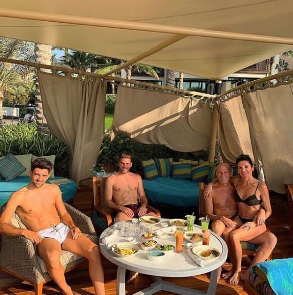 Luca Zidane publie une photo de ses vacances en famille à Dubaï le 7 janvier 2019.
