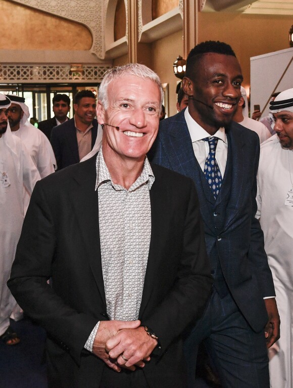 Didier Deschamps et Blaise Matuidi lors de la 13e édition de la Dubai International Sports Conference le 2 janvier 2019.