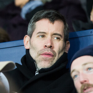 Jalil Lespert au Parc des Princes à Paris le 9 janvier 2019 lors du quart de finale de la Coupe de la Ligue entre le PSG et l'En Avant Guingamp. © Cyril Moreau/Bestimage