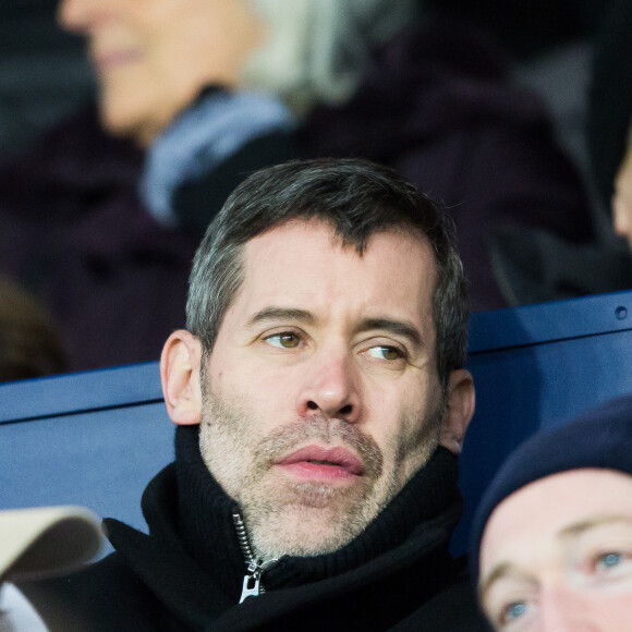 Jalil Lespert au Parc des Princes à Paris le 9 janvier 2019 lors du quart de finale de la Coupe de la Ligue entre le PSG et l'En Avant Guingamp. © Cyril Moreau/Bestimage