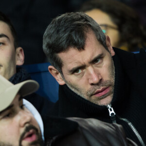 Jalil Lespert (devant lui, Artus) au Parc des Princes à Paris le 9 janvier 2019 lors du quart de finale de la Coupe de la Ligue entre le PSG et l'En Avant Guingamp. © Cyril Moreau/Bestimage