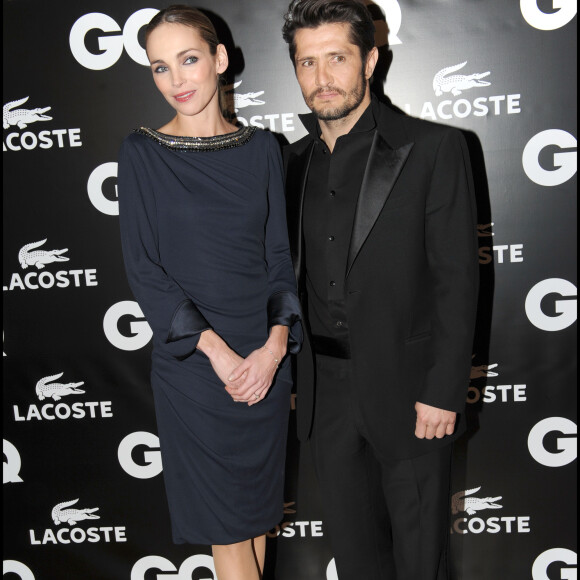 Bixente Lizarazu et Claire Keim - Soirée GQ à Paris, le 19 janvier 2011.