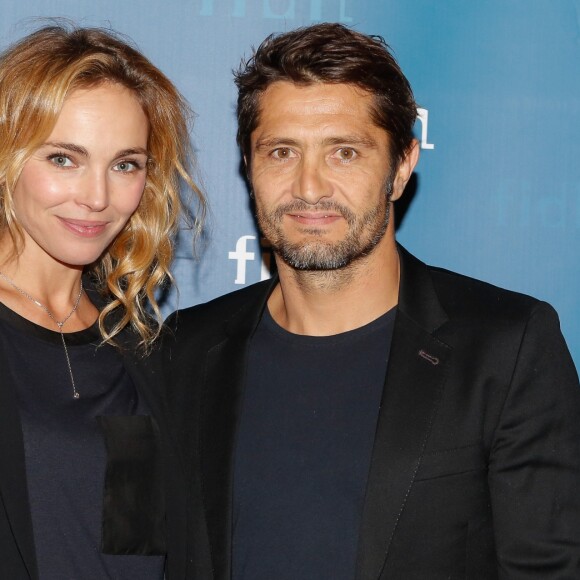 Exclusif - Bixente Lizarazu et sa compagne Claire Keim - Soirée annuelle de la FIDH (Fédération Internationale des ligues de Droits de l'Homme) à l'Hôtel de Ville à Paris, le 8 décembre 2014.