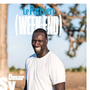 Omar Sy en couverture du Parisien (Week-End) - le 11 janvier 2019